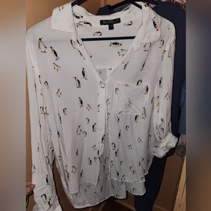 Velvet Heart penguin button down